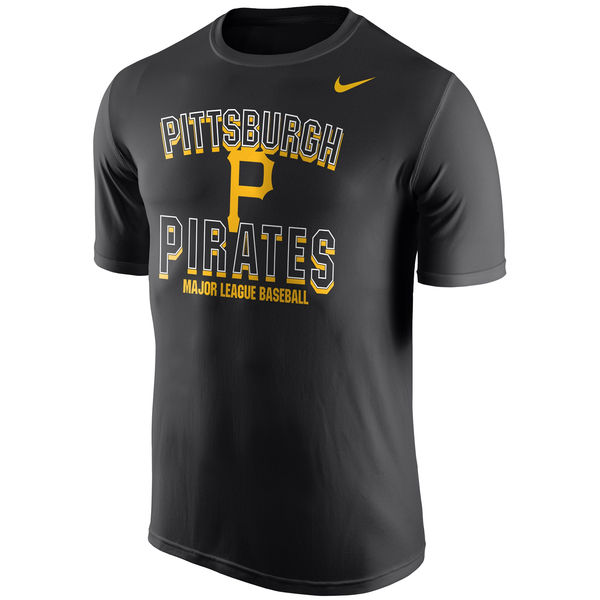 MLB Men Pittsburgh Pirates Nike Cooperstown Collection Legend Team Issue Performance TShirt  Black->->Sports Accessory